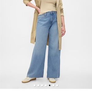 GAP Factory Super Soft High Rise Wide-Leg Jeans